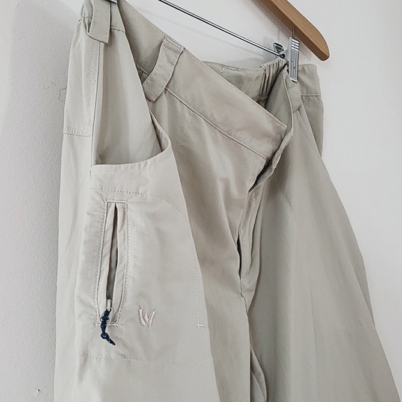White Sierra Women Convertible Hiking Pants, Stone Color, Size M - Picture 5 of 13